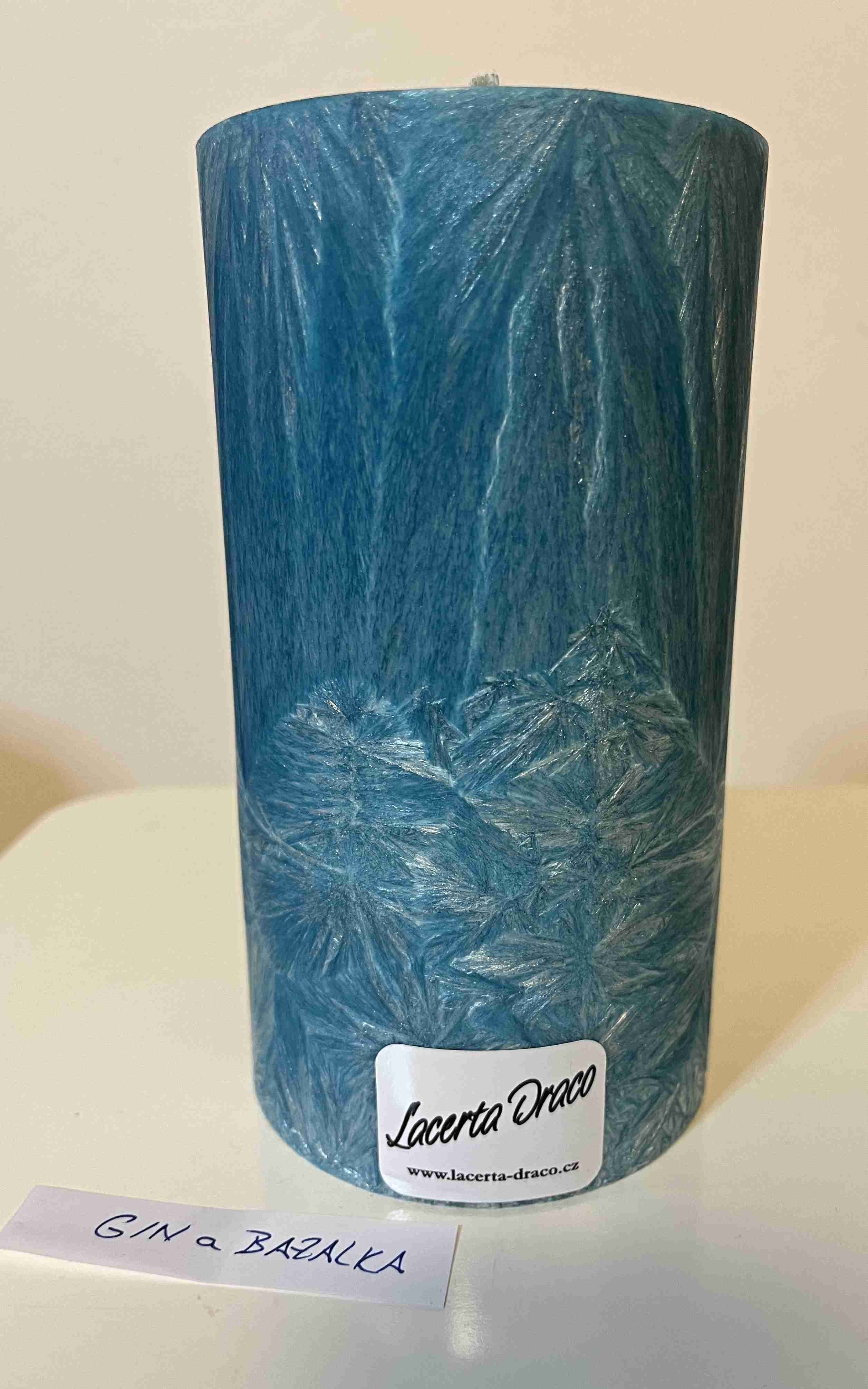 Svíčka válec 94x180mm petrolejová