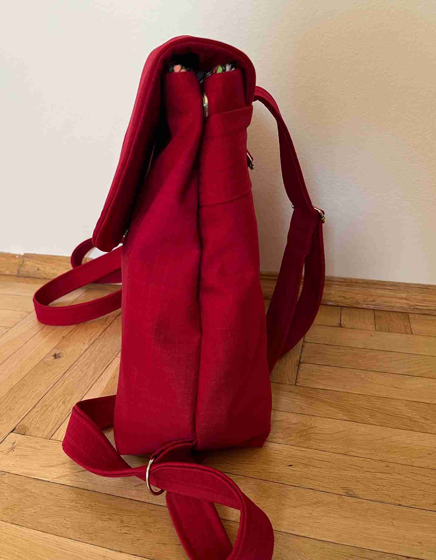 Batoh Bellini tmavá červená