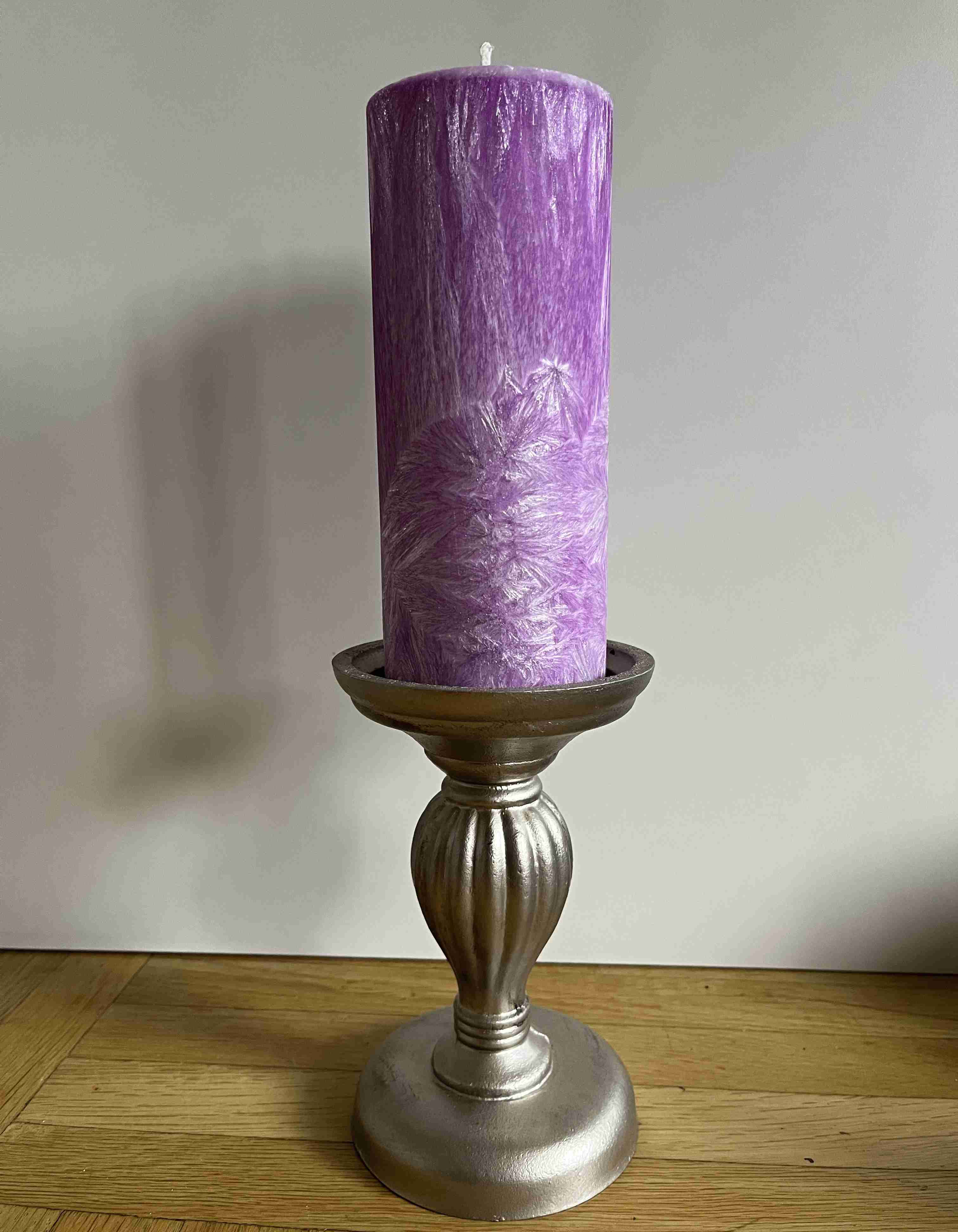 Svíčka 76x200 fialová