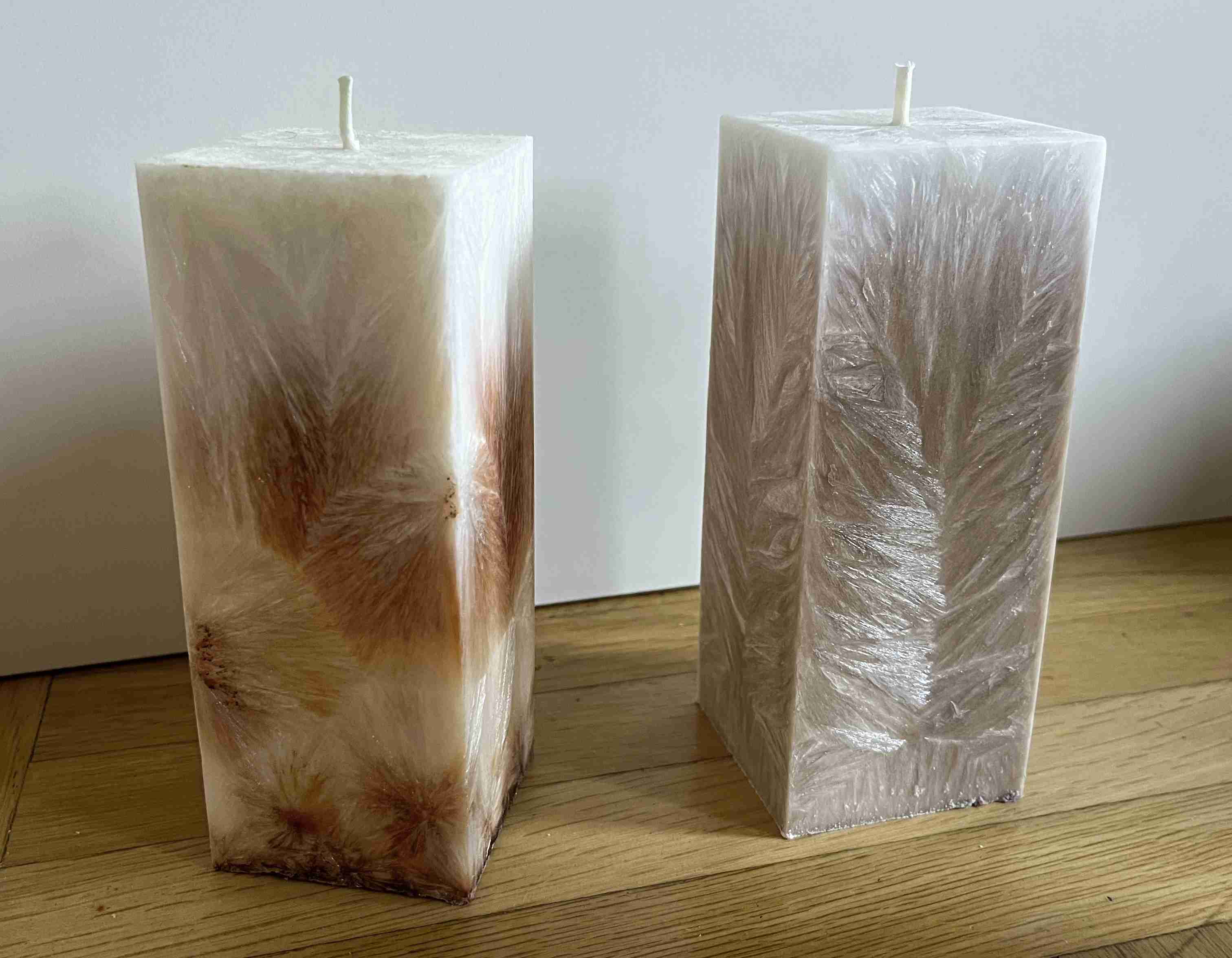 Svíčka 60x60x160světle krémová