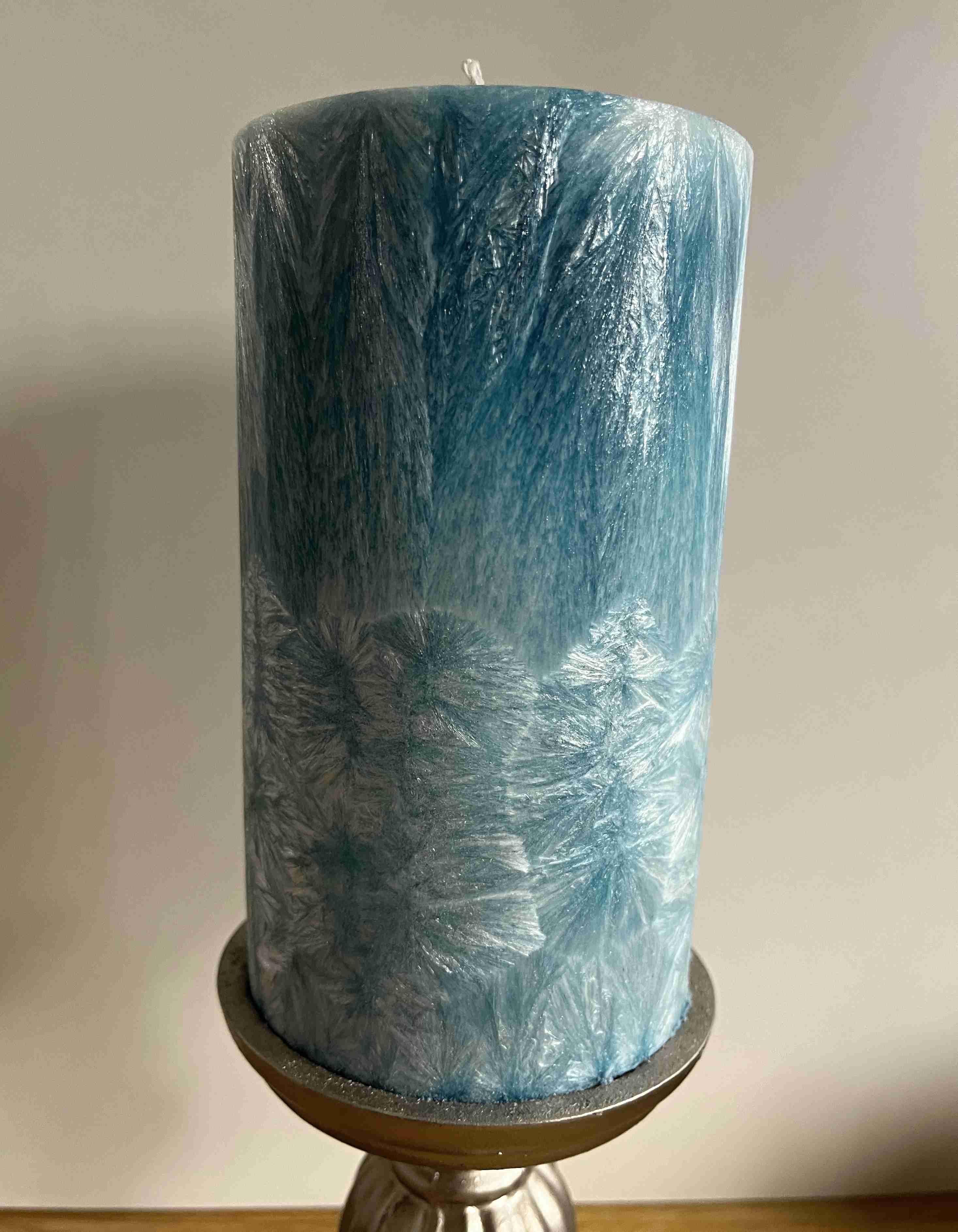 Svíčka 94x180 modrá kobaltová