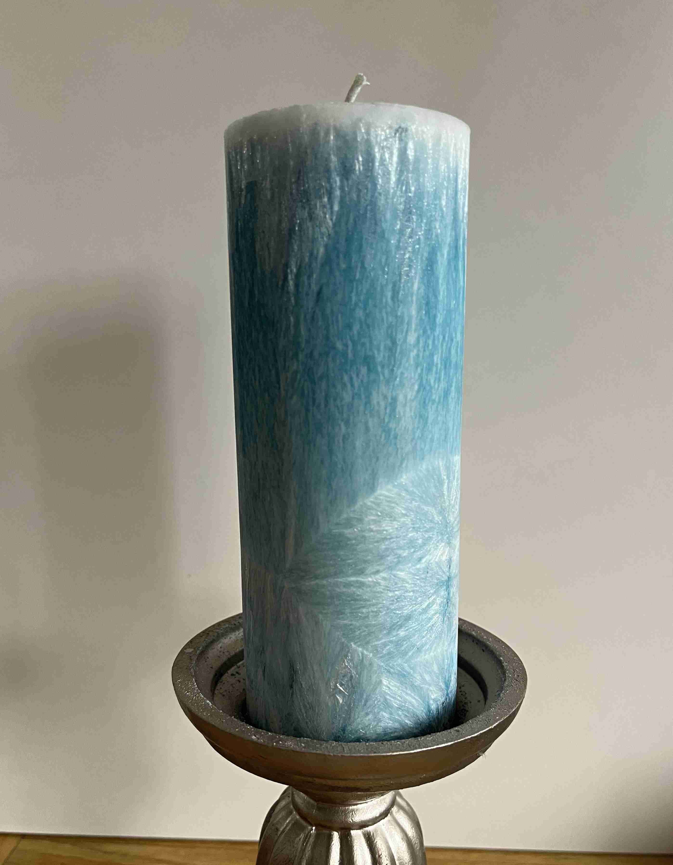 Svíčka 66x180 modrá kobaltová