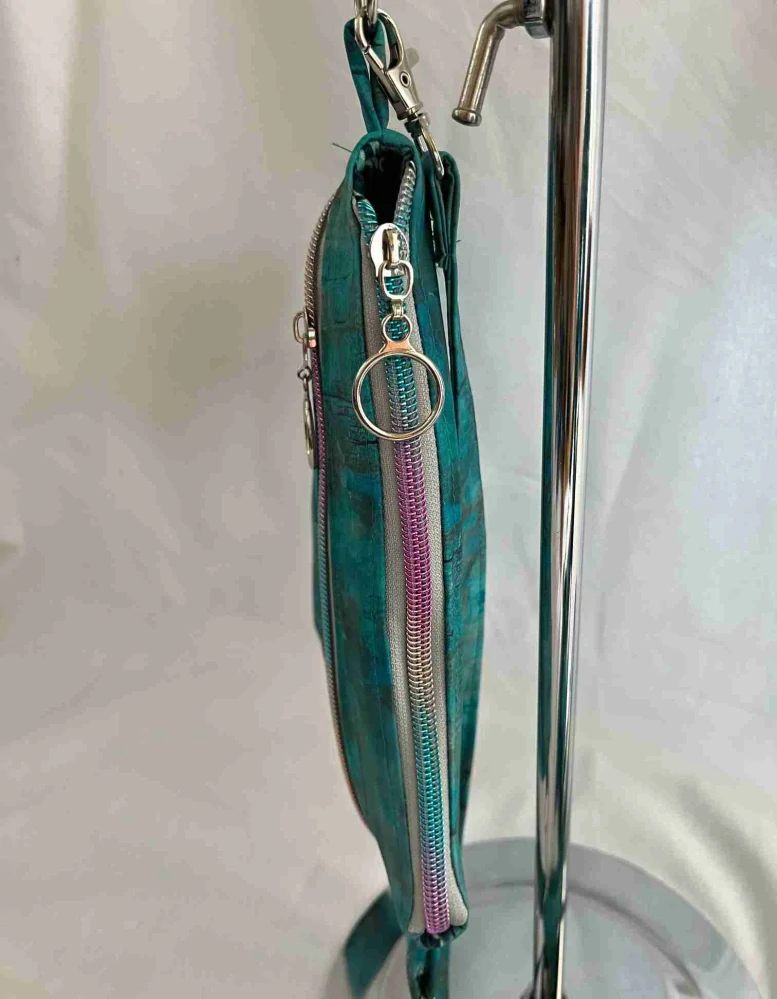 Crossbody malá taška tyrkysová