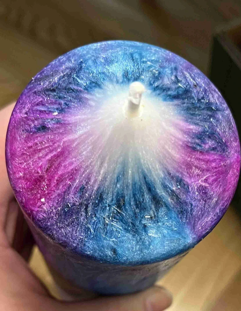 Svíčka královsky modrá s fialovou