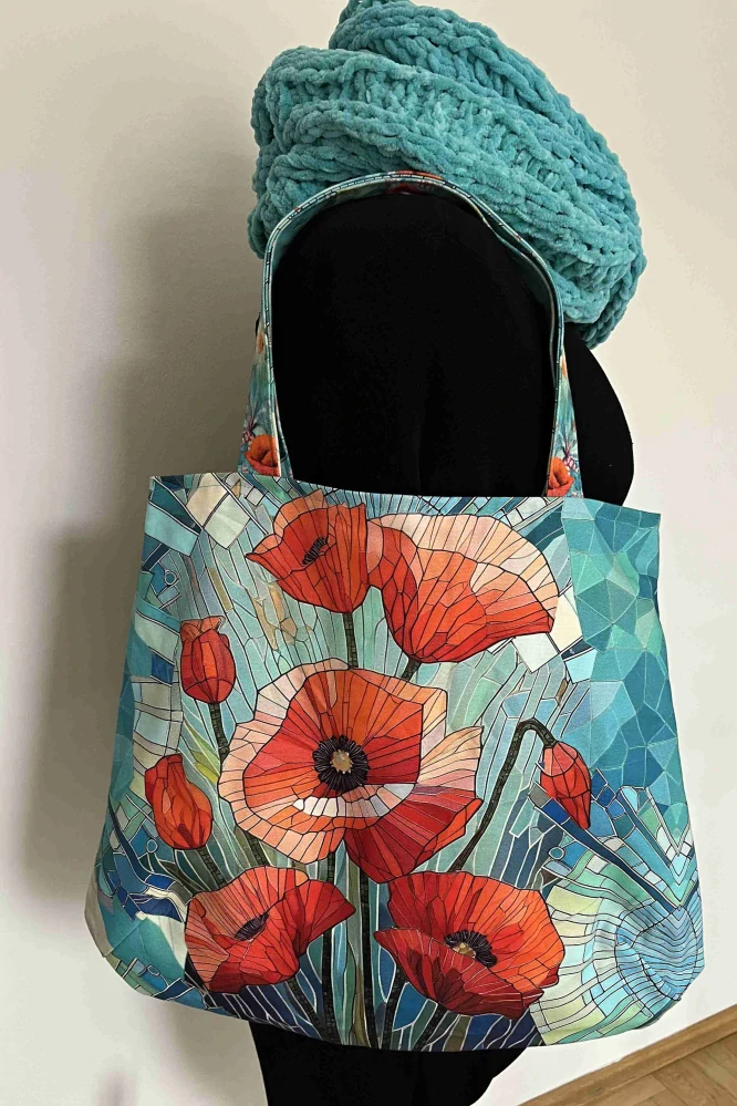 šála pletená tyrkysová