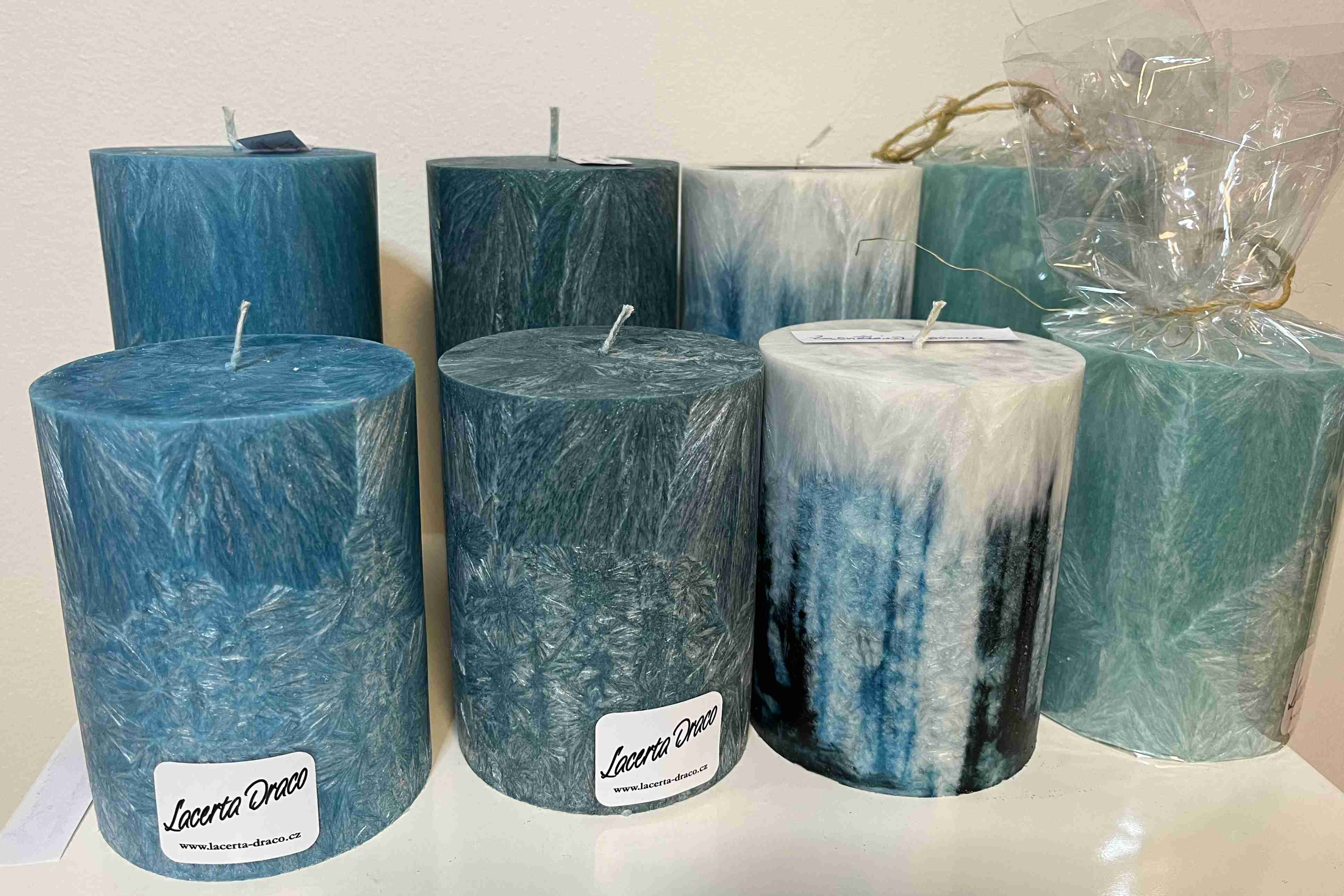 Svíčka 94x130 mintová