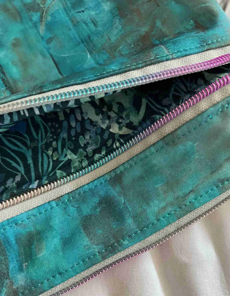 Crossbody malá taška tyrkysová