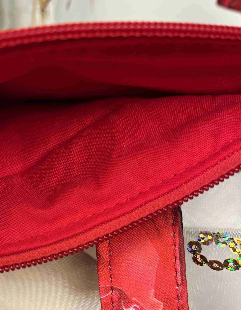 Malá kabelka crossbody "Maličká" červená mák