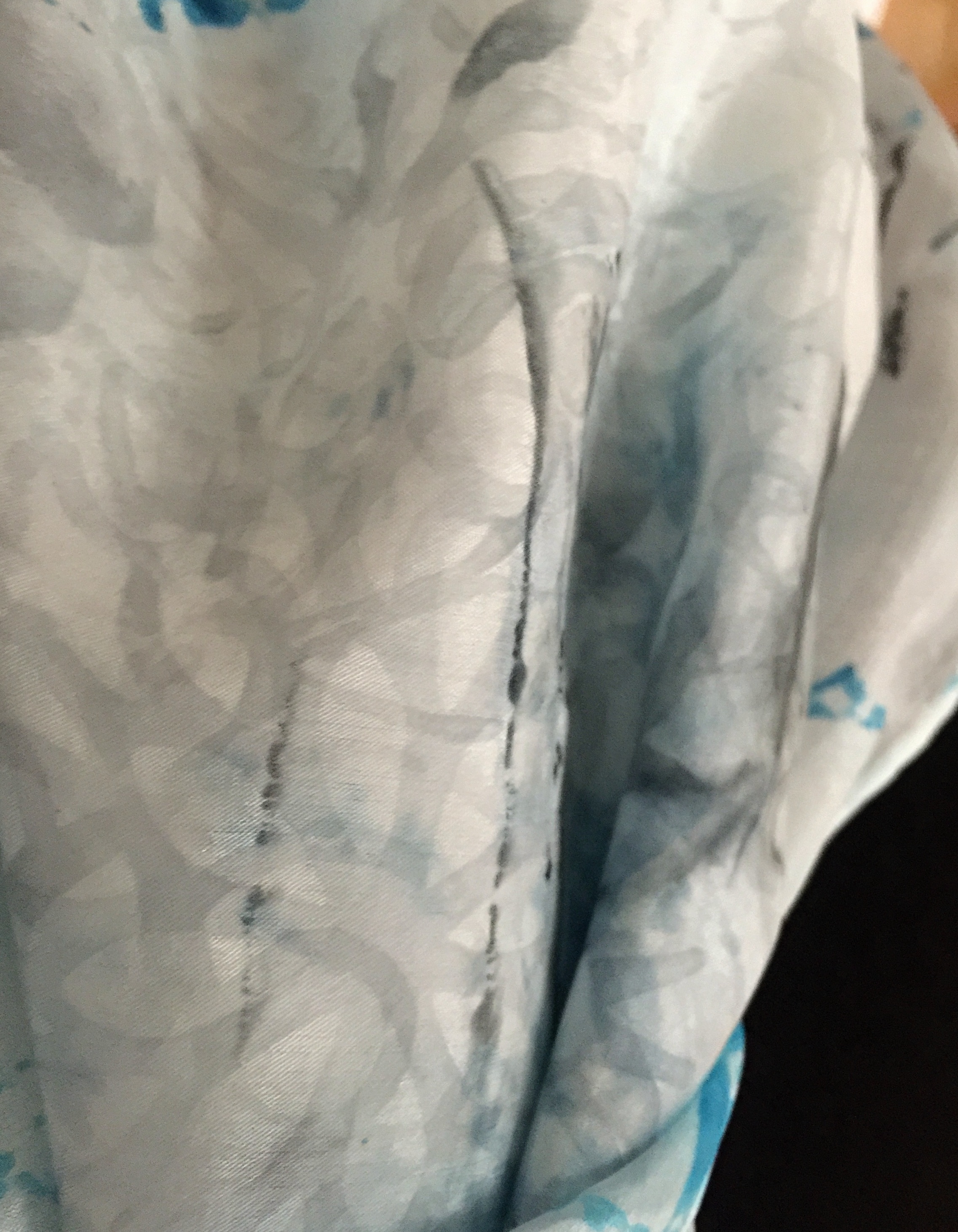 Hedvábný šátek  mandaly petrolejová 