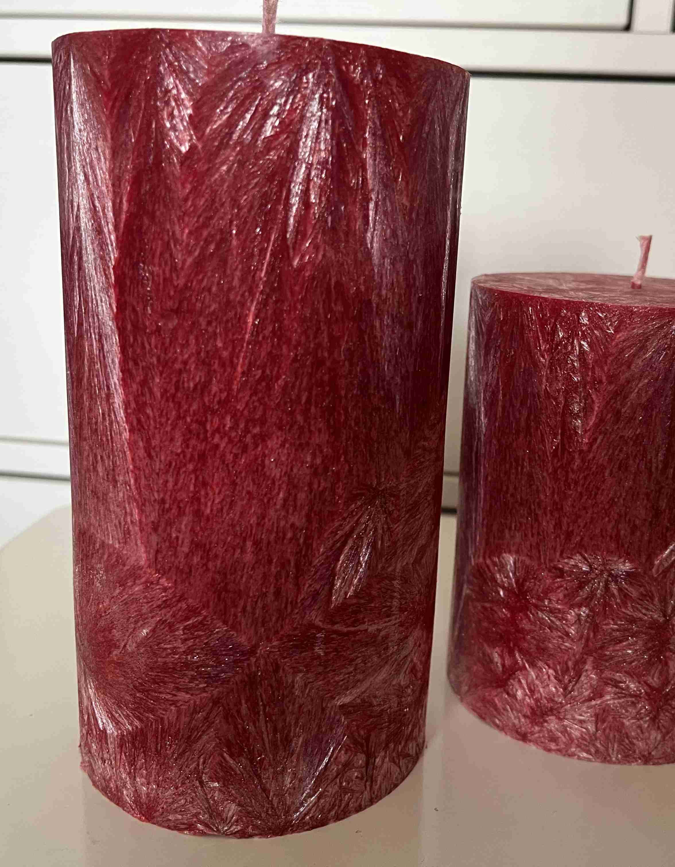 Svíčka 94x180 tmavě červená