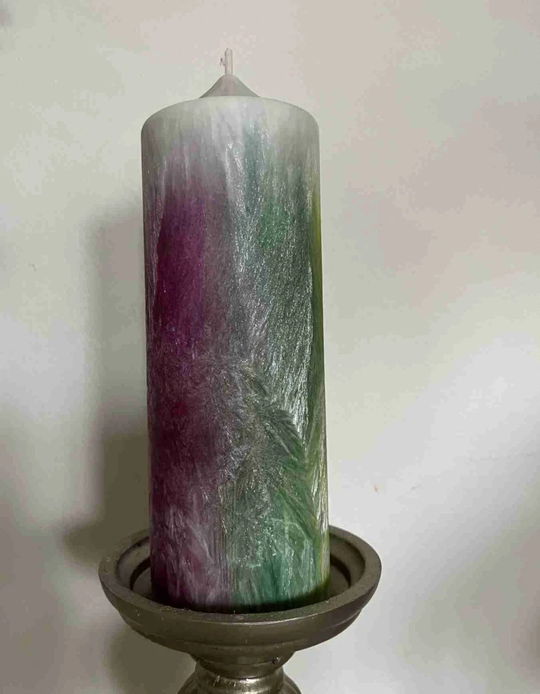 duhová svíčka 