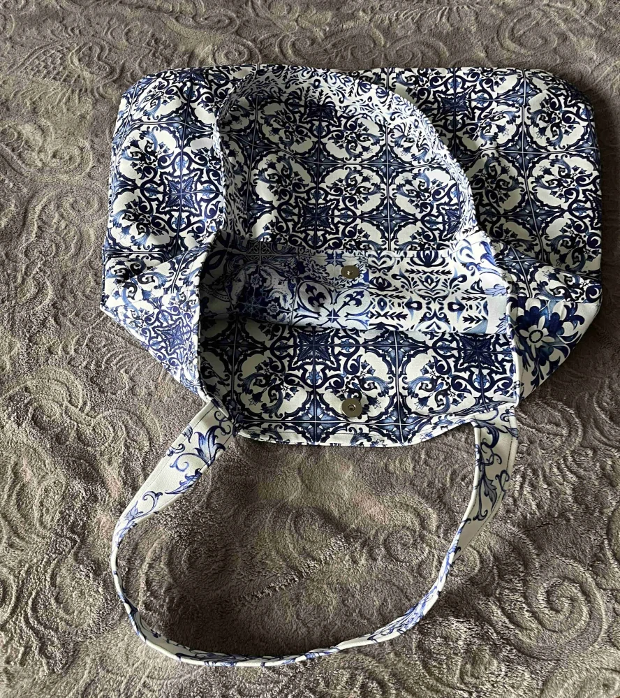 taška velká MM modrotisk 