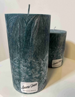 Svíčka 94x180 tmavá petrolejová