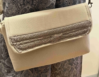 Margielka  malá kabelka béžová