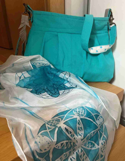 kabelka tyrkysová Augusta