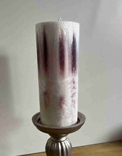 Svíčka 76x200 pudrová