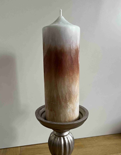 svíčka 70x185 světle hnědá