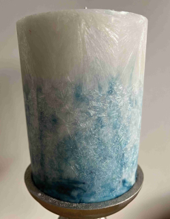 svíčka 94x130 kobaltová modrá