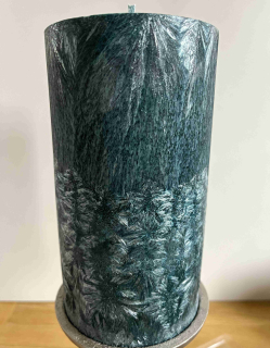 Svíčka 94x180 tmavá smaragdová zelená