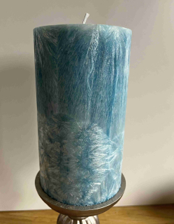 Svíčka 94x180 modrá kobaltová