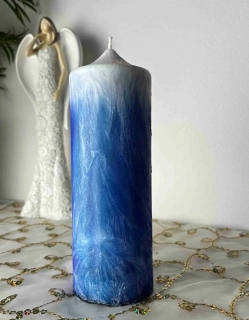 Svíčka královsky modrá s tyrksovou