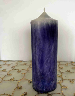 Svíčka fialová královsky modrá