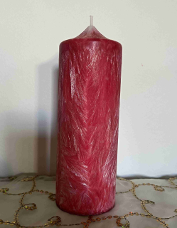 svíčka tmavá červená