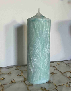 svíčka mintová světlá