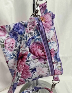 Malá kabelka crossbody "Maličká" pivoňky